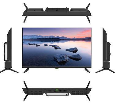 Wysokiej rozdzielczości analogowy telewizor LED Ultracienką grubość 50 cali telewizor 4K z plastikowym obudową