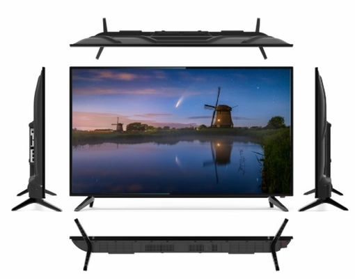 Szkło hartowane 75-calowy telewizor Android Cienkie bezel UHD Smart TV Plastikowe obudowy
